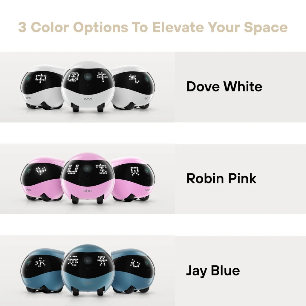 Enabot EBO AIR2 Intelligent Robot Wireless Camera Robot Remote Monitoring Pet Companion Robot Realtime Control Custom Gift