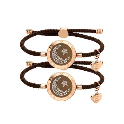 Romantic Couple Gift Smart Bluetooth Bracelets with Vibration Reminder for Ios Android Long Distance