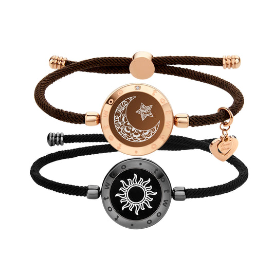 Romantic Couple Gift Smart Bluetooth Bracelets with Vibration Reminder for Ios Android Long Distance