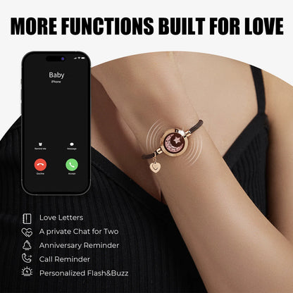 Romantic Couple Gift Smart Bluetooth Bracelets with Vibration Reminder for Ios Android Long Distance