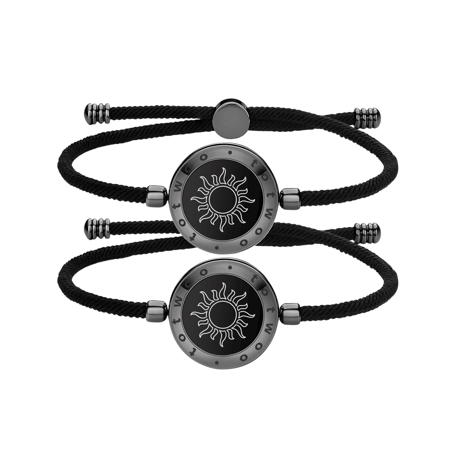 Romantic Couple Gift Smart Bluetooth Bracelets with Vibration Reminder for Ios Android Long Distance