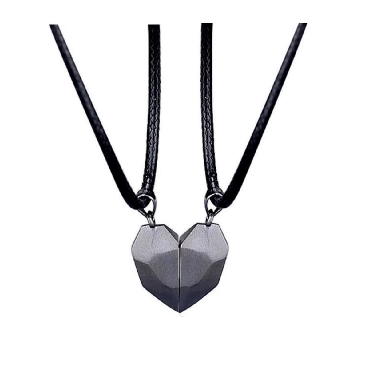 2Pcs Magnetic Heart Couple Necklace for Women Valentine'S Day Sweater Chain for Best Friend Lovers Wedding Party Gift Jewelry